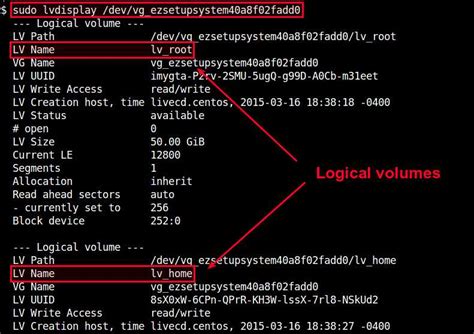 lvm mount linux